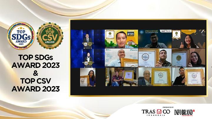 Jajaran Perusahaan Pemenang Top CSV dan SDGs Award 2023