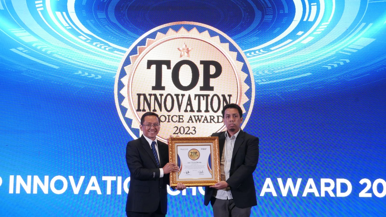 Manfaatkan Fitur Cangggih I-Wash, AQUA Elektronik Sabet TOP Innovation Choice Award 2023