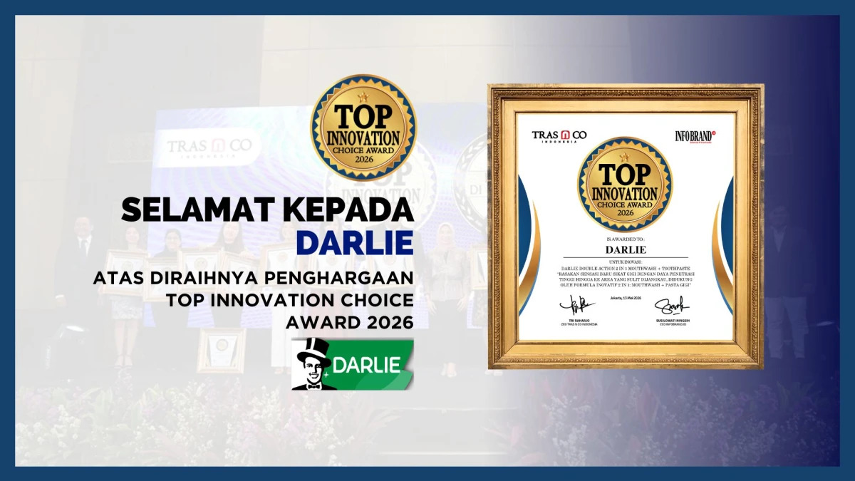 Darlie Sabet Top Innovation Choice Award 2026 melalui Inovasi Perawatan Mulut 2in1 yang Praktis dan Efektif