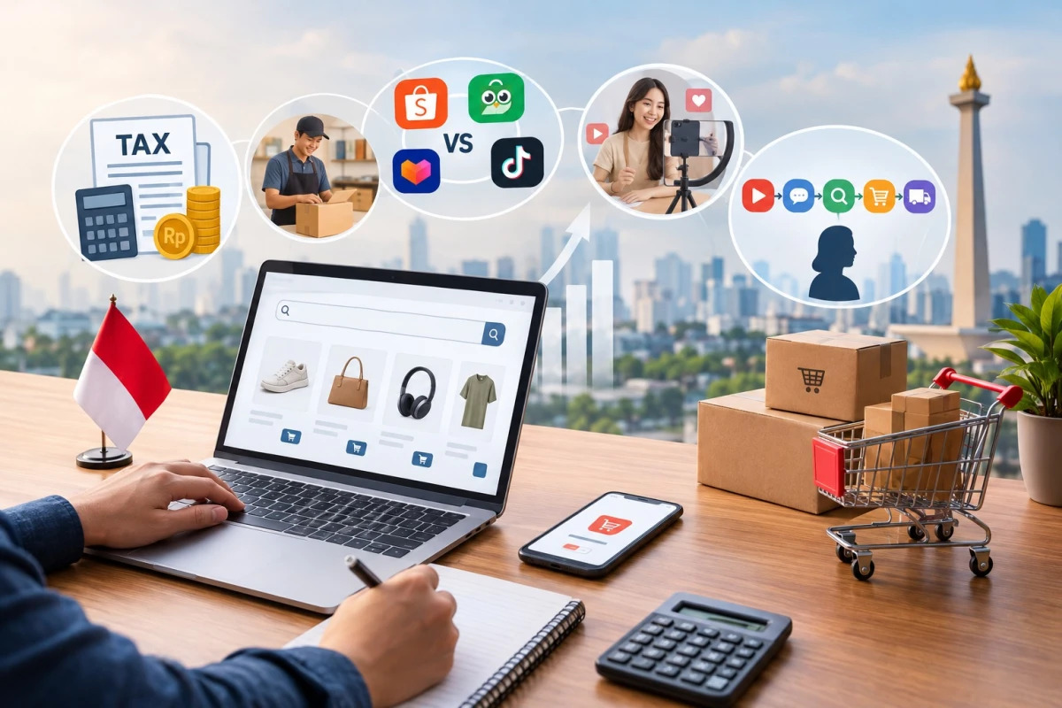E-Commerce Indonesia Memasuki Babak Baru: Pajak, Biaya Seller, dan Persaingan Platform